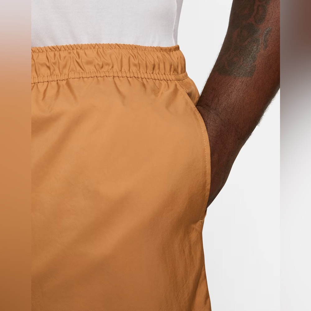 🆕 Nike Club Men's Woven Flow Shorts. Flax/White. Size(s): XL, 2XL. *NWT* - Picture 4 of 16